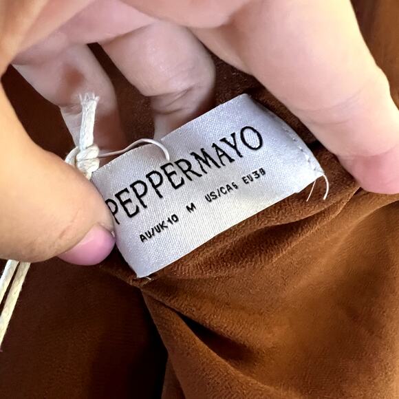 peppermayo Marjoram Maxi Dress Brown size 6 New - Picture 6 of 7